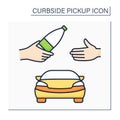 Curbside pickup color icon