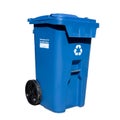 Curbside Recycle bin Royalty Free Stock Photo