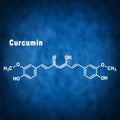 Curcumin turmeric spice, Structural chemical formula