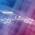 Curcumin turmeric spice, Structural chemical formula