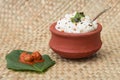 Curd rice yogurt rice popular dish of South India Royalty Free Stock Photo