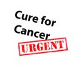 Cure for Cancer Urgent Royalty Free Stock Photo