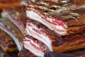 Cured Bacon Stack Royalty Free Stock Photo