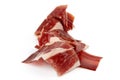 Cured meat ham jamon slice Royalty Free Stock Photo