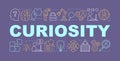 Curiosity word concepts banner