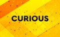 Curious abstract digital banner yellow background