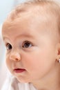 Curious baby girl portrait Royalty Free Stock Photo