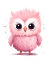 Curious Baby Owl Nursery Art