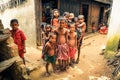 Curious children in Bangladesh Royalty Free Stock Photo