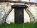 Old door in Brasov. Romania. Royalty Free Stock Photo