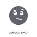 Curious emoji icon from Emoji collection.