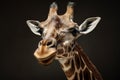 A curious and friendly Giraffe sticking out its long tongue, showing off its curious and friendly nature. Generative AI