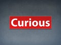 Curious Red Banner Abstract Background