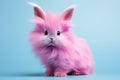 curious little pink animal, AI generated