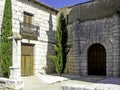 Curious, lovely and picturesque corner in the medieval city of Simancas, Valladolid, Spain