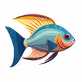 Curious Nemo fish swimming with Dory Royalty Free Stock Photo