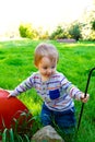 Curious One Year Old Boy Royalty Free Stock Photo