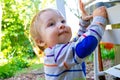 Curious One Year Old Boy Royalty Free Stock Photo