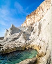 Curious rock cliffs close to Enmedio cove in Cabo de Gata, Spain