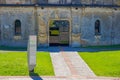 CURITIBA ,BRAZIL - MAY 12, 2016: entrance of the paiol theater, builded in 1874 it was originally built as military fort