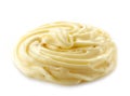 Curl of mayonnaise or processed cheese