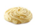 Curl of mayonnaise or processed cheese Royalty Free Stock Photo