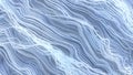 Curl noise flow abstract white lines 3d rendering background