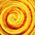 Curled bright explosion fire rays Royalty Free Stock Photo