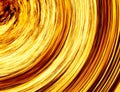 Curled bright explosion fire rays on black backgrounds Royalty Free Stock Photo