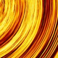 Curled bright explosion fire rays on black backgrounds Royalty Free Stock Photo