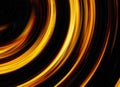 Curled bright explosion flash on black backgrounds Royalty Free Stock Photo
