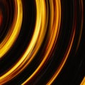 Curled bright explosion flash on black backgrounds Royalty Free Stock Photo