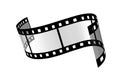 Curled film Royalty Free Stock Photo