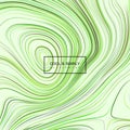 Curled green iridescent pattern