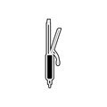 curling irons icon. Element of Appliances for mobile concept and web apps icon. Glyph, flat icon for website design and