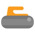 Curling stone icon, vector illustration Royalty Free Stock Photo