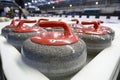 Curling stones Royalty Free Stock Photo