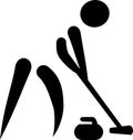 Curling Sweeper Icon