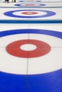 Curling target house Royalty Free Stock Photo