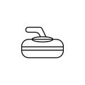 Curling, winter, sport outline icon. Element of winter sport illustration. Signs and symbols icon can be used for web, logo,