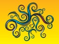 Curly abstract background