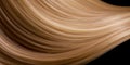 Curly blond hair close-up isolated on back