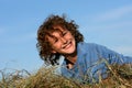 Curly boy Royalty Free Stock Photo