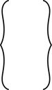 Curly braces, double symmetric brackets. Vector Typography symbols pair, frames for punctuation, maths, elements sign