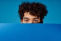 curly guy blue banner round plan Copy Space Studio