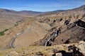 Curly road in the High Atlas mountains