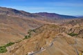 Curly road in the High Atlas mountains