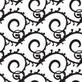 Curly or Swirly hand drawn background