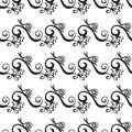 Curly or Swirly hand drawn background