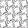 Curly or Swirly hand drawn background